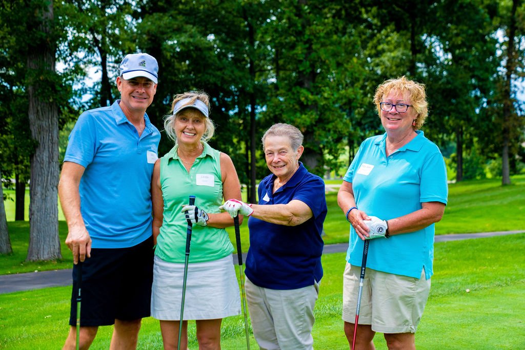4 attendees of the L'Arche Chicago Golf outing 2022