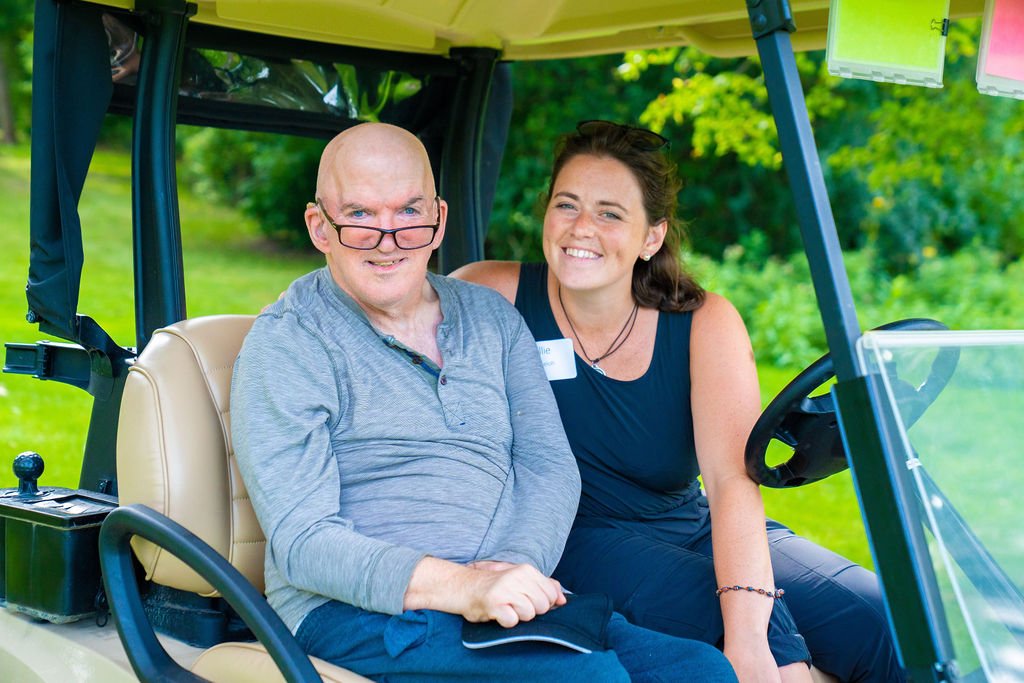 A volunteer and member at the L'Arche Chicago Outing 2022