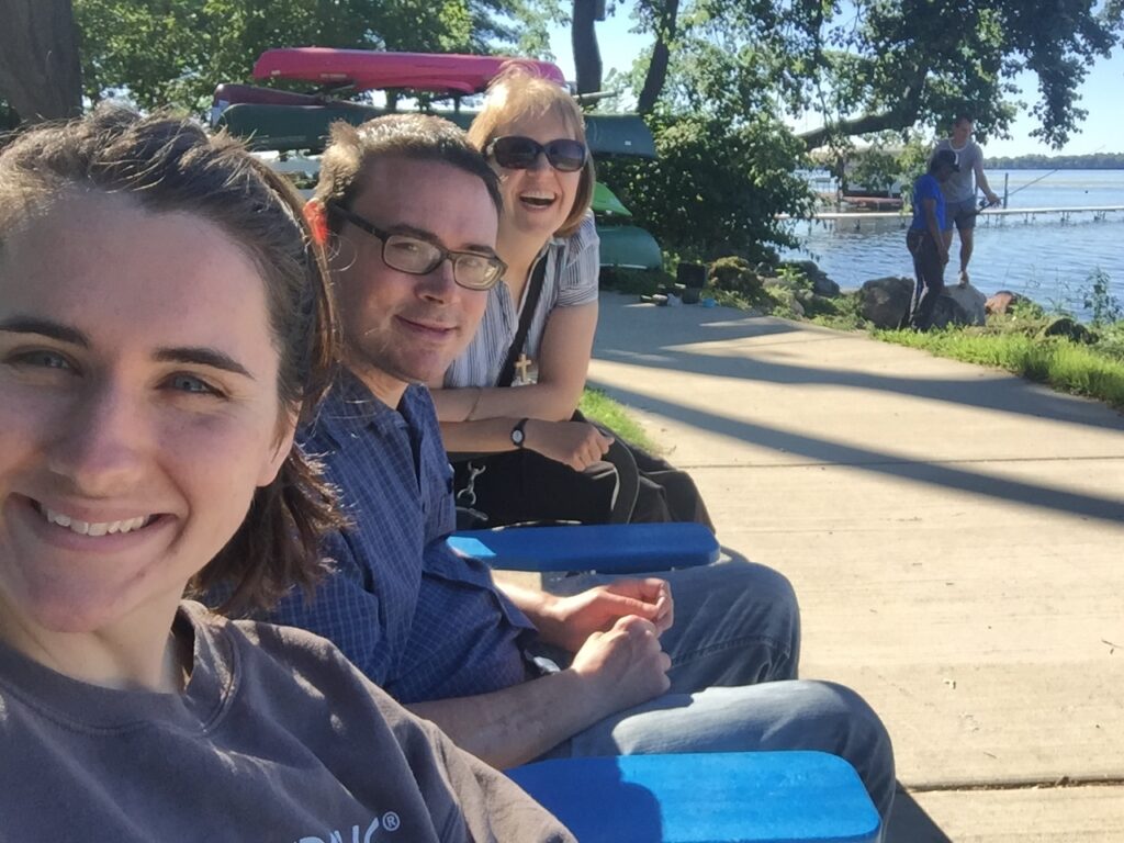 L'Arche members and volunteers on a trip to Wisconsin